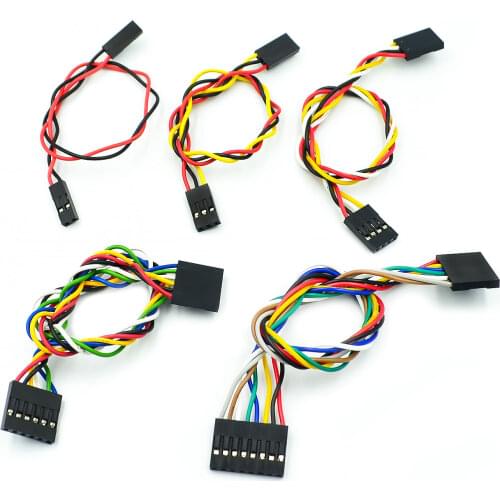 NEW! 10PCS/LOT 2/3/4/6/8 PIN 20cm jumper wire/dupont cable breadboard