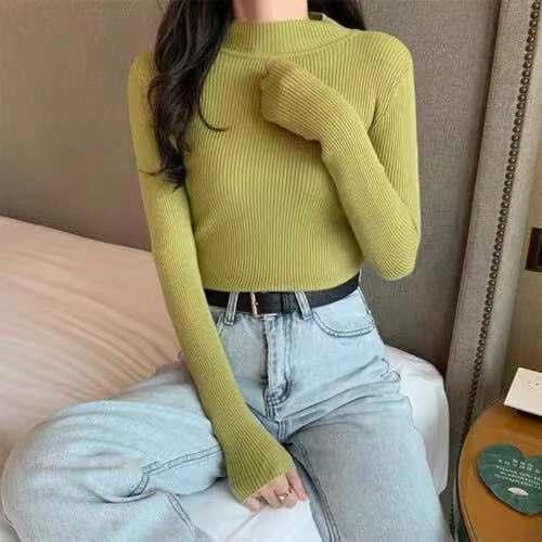 Hot Women Sweater Plus Size Turtleneck Pullover Long Sleeve Knitted Winter Clothes Korean Fashion Top Girls Solid Sweaters