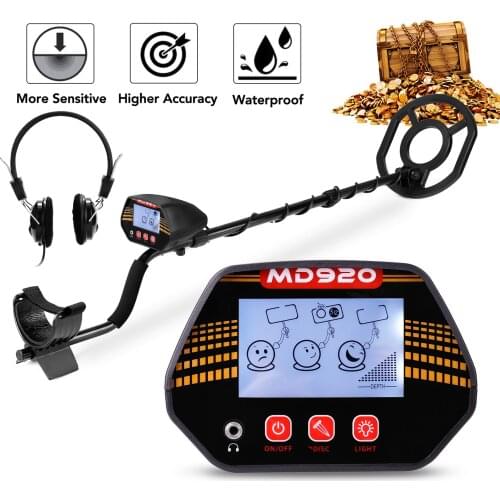MD920 10 Inch Portable Metal Detector Search Coil High Sensitivity Metal Detecting Tool Gold Treasure Detector for Adults Kids