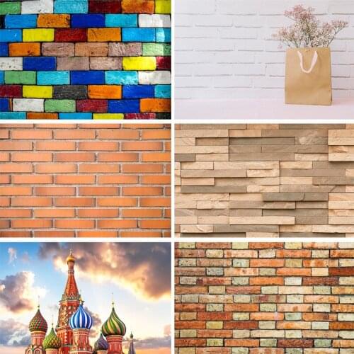 SHENGYONGBAO Art Fabric Photography Backdrops outdoor+Brick wall Theme Photography Background 200206NT-05