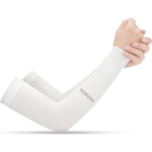 Ice Silk Sport Arm Sleeves Cycling Arm Sleeves Cover UV Protection Outdoor Running Basketball Summer Arm Sleeves Riding Sleeve