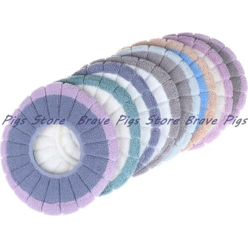 Warm Soft Toilet Cover Seat Lid Top Cover Pad Bathroom Warmer Toilet Seat Bowl Soft Washable Toilet Seat Cover