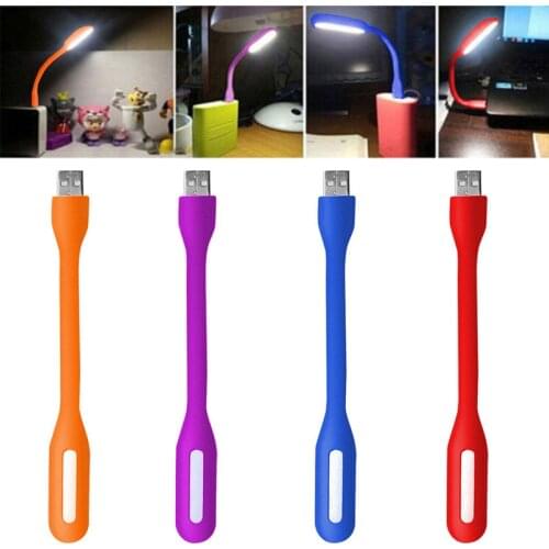 USB Book Light Mini LED Lamp Bendable Portable for Laptop Notebook PC Computer