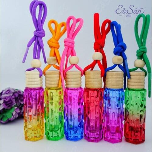 Wholesale FMPS112-12ML Long Bitter Gourd Car Hanging Glass Perfume Bottle 100PCS/LOT