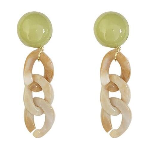 10 pair /lot fashion jewelry accessory acrylic link chain earring for women