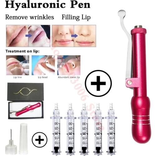 0.3ML Hyaluronic Pen Atomizer Hyaluronic Acid pen lip Injection Gun Wrinkle Removal Lifting Lip Filler injector hialuron pen