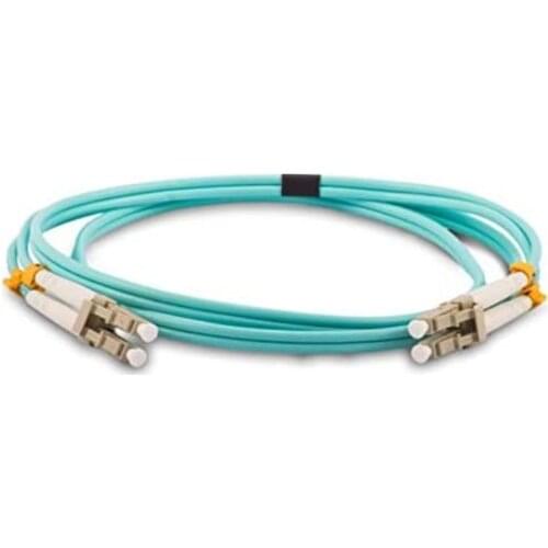 10G OM4-LC-LC-10M-Aqua Duplex Fibre Optic Patch Cable LSZH Multimode