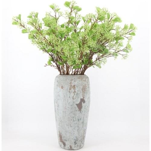 2 forks Acacia Beans Artificial Flower Plants for Wedding Party Home Living Room Decoration diy Art Floral Arrangement Material