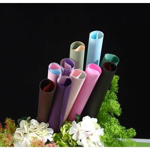 20pcs/set Waterproof Flower Wrapping Paper 45x45cm Flowers Gifts Packing Flower Bouquet Wedding Decor Printing