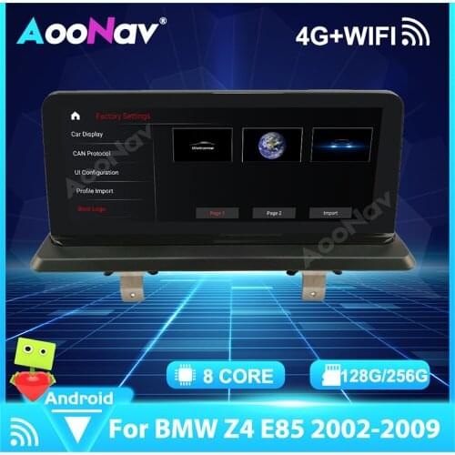 Android 11.0 Auto GPS Navigation Car Radio Player For BMW Z4 E85 64G 128G 256G Built-in Carplay 2002-2009