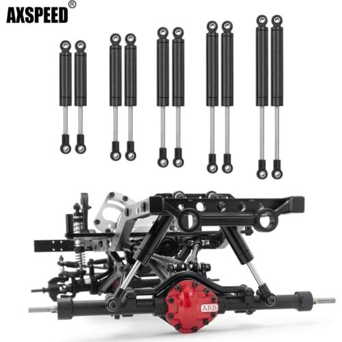AXSPEED 1/2/4Pcs Metal Shock Absorber 80/90/100/110/120mm Oil Damper for 1/10 RC Crawler Car Axial SCX10 SCX10II 90046 D90