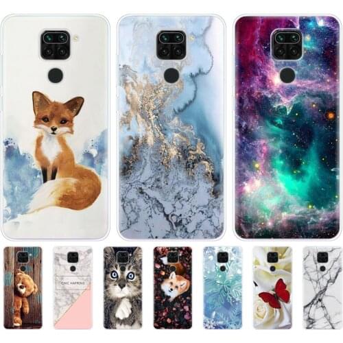 For Xiaomi Redmi Note 9 pro Case Soft Tpu silicon Phone Back On Redmi Note 9 Bumper Shell Funda full 360 Protective copas cute