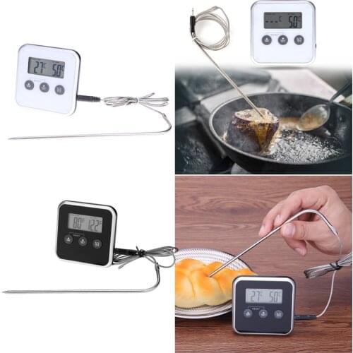 Digital Oven Thermometers Wireless Food Cooking BBQ Thermometer LCD Barbecue Timer Probe Temperature Kitchen Cooking Tools