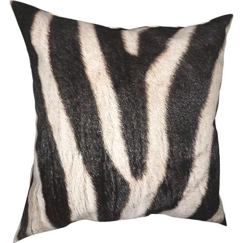 Zebra Stripes African Animal Fur Pillowcover Decoration Cushions Throw Pillow for Car Polyester Double-sided Printing