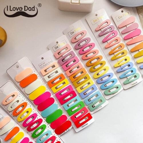 10 Pcs/Set Baby Hair Clips Candy Color Kids Hairpins for Baby Girls Sweet Children BB Clips Barrettes Baby Hair Accessories