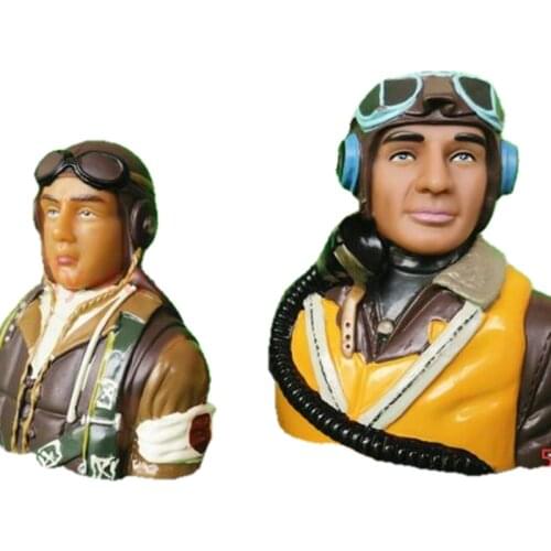 Figure Pilot Toy Model for turbine jet RC gasoline air Plane second world war hobby