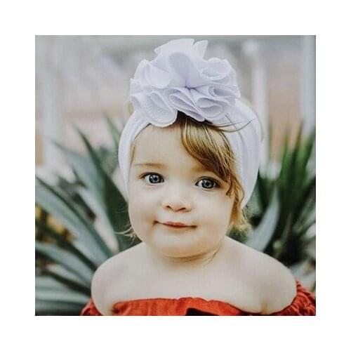 Hot selling European and American baby twill bubble flower hair band childrens hair accessories