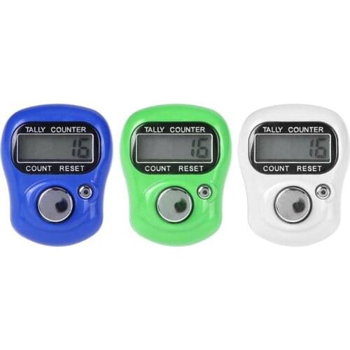 Mini Plastic Compact Finger Counter Stitch Marker Row Finger Counter LCD Electronic Digital Tally Counter For Any Knitter