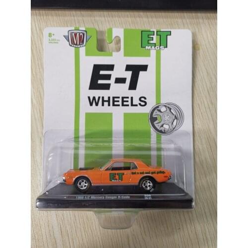 HOT M2 1:64 scale 1968 1/2 Mercury Cougar R-Code E-T WHEES Die-casting limited collection car model toys