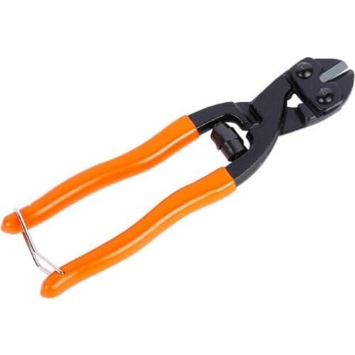 8" Mini CR-V Flat Nose Bolt Cutters with Red or Yellow Handle High Quality Multi-function Wire Clippers Hand Tools