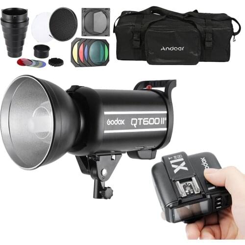 Godox Studio Light Photography Kit Set with 1 * Godox 600W Strobe Flash + 1 * Wireless Trigger Transmitter Studio Kit for Nikon