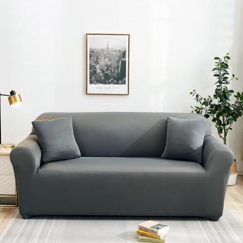 Soild Color Sofa Cover Elastic Sofa Cover for Living Room Fundan Sofa Chair Couch Cover Stretch Slipcover Armchair Cover