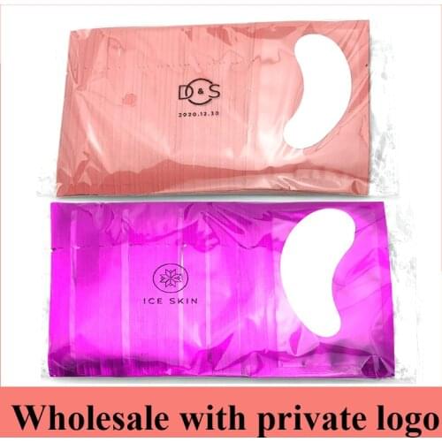 500pcs/Lot Eyelash Extension Pads Customized Logo Lash Patches Wholesale Under Eye Gel Pad Makeup Tools In Bulk