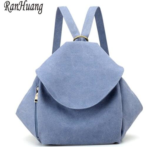 RanHuang New 2017 Women Canvas Backpack Fashion Backpack High Quality School Bags For Teenage Girls Casual Rucksacks Satchel A96