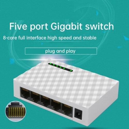 5port full Gigabit POE Switch 10/100/1000Mbps POE network switch home monitoring for CCTV Camera System