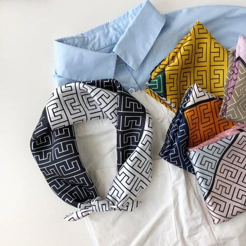 European and American Style Silk Scarves Letter 53cm Mulberry Silk Scarves Silk Scarves Womens Scarves