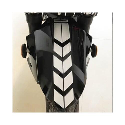 Motorcycle Reflective Stickers Wheel on Fender Waterproof Safety Warning Arrow Tape Car Decals Motorbike Decoration Accessories