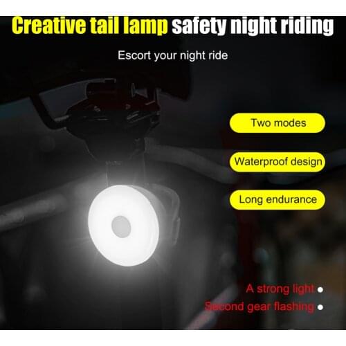 Bike Rear Lights Mini LED Bicycle Tail Light Helmet Backpack Lights Usb Chargeable IPX6 Waterproof Safety Warning Cycling Light