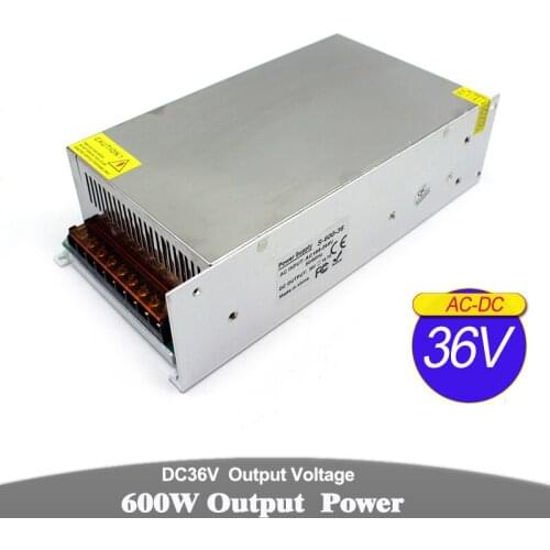 Single Output Switch power supply 36V 16.7A 600W Driver Transformer 110V 220V AC DC36V SMPS For Lighting Stepper Motor Machinery
