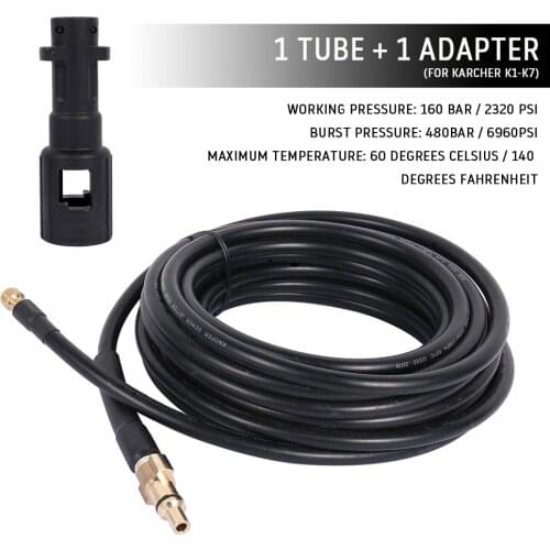 10/20 M Professional High Pressure Drain Pipe 50FT Cleaning Unblocking Hose for High Pressure Washers Karcher