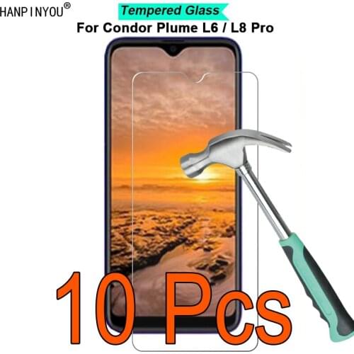 10 Pcs/Lot For Condor Plume L6 / L8 Pro 9H Hardness 2.5D Ultra-thin Toughened Tempered Glass Film Screen Protector Guard
