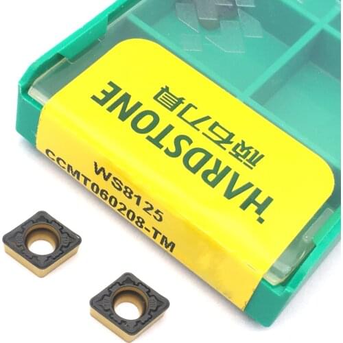 100% Original WS8125 CCMT060208 TM For Steel CNC Lathe Cutter Turning Tools For WC Type U Drill Bit tool Carbide Inserts