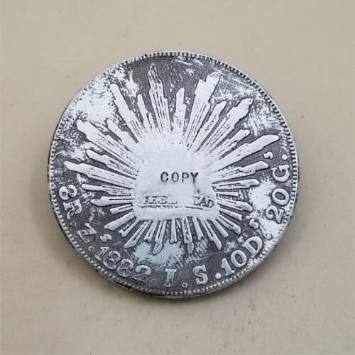 1882 Mexico 8 Reales Copy coins Commemorative Coins Art Collection