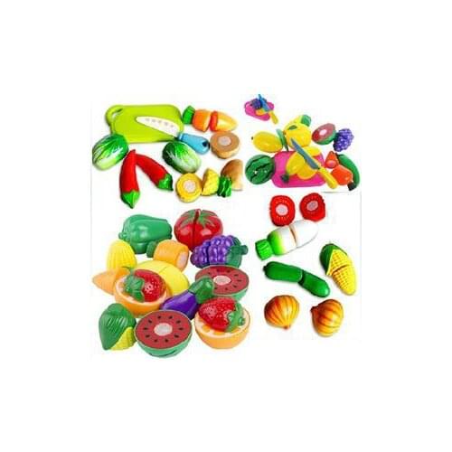 2016 Hot Sale Children Kitchen Toys Funny Cutting Fruit Vegetable Pretend Toys Colorful Toys Gifts for Kids Wholesale