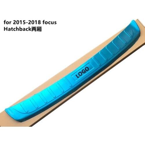 Car accessories stainless steel Rear Bumper Protector Sill Trunk Tread Plate Trim for Ford focus 2015-2018 Car styling