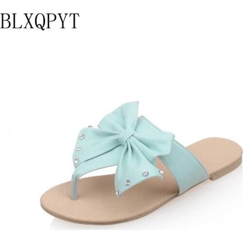 New Fashion Big Size 32-48 New Women Peep Toe Flat Heel Wedges Sandals Sweet Beautiful Flower Sandals Slippers Shoes Woman M216