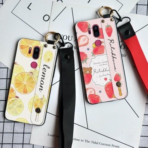 Summer Fruit Lemon Holder Case For LG Optimus G5 G6 G7 ThinQ Soft Cell Phone Case Cover For LG Magna V20 V30 V50