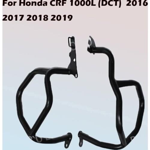 For Honda A set Motorcycle Upper and Lower Engine Guard Protection Crash Bar Frame CRF 1000L (DCT) 2016 2017 2018 2019