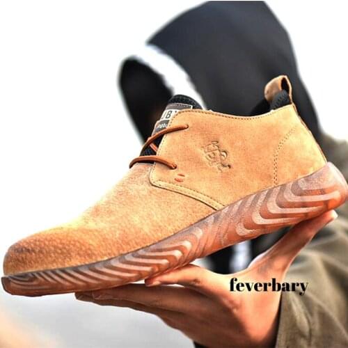 Feverbary Men's Work Shoes