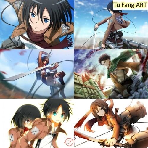 Canvas Painting Anime Room Decoration Attack on Titan Wall Art Posters and Prints Pictures Living Baby Kids Nordic Home Decor