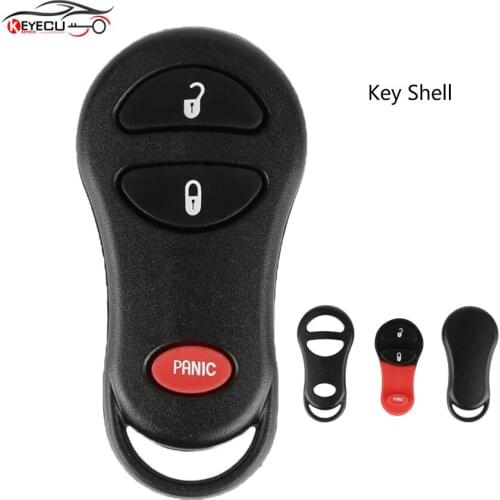 KEYECU 10PCS/Lot Remote Key Shell 2+1 Button for Chrysler Jeep Grand Cherokee Dodge Ram