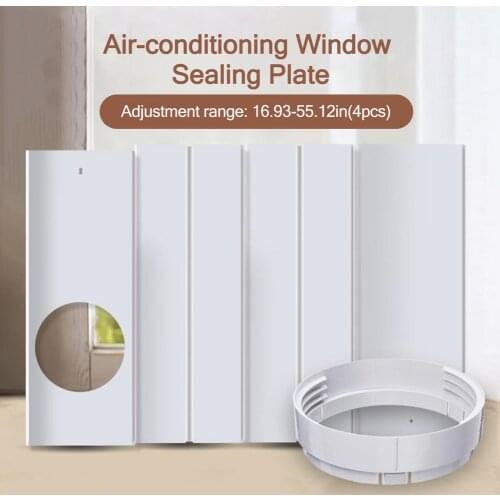 Portable Air Conditioner Window Air Lock Vent Seal Plate Window Sliding Door Sealing Kit Air Conditioners Air-Conditioning Units