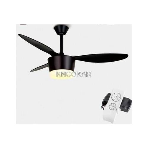 Creative ceiling fan family living room remote control simple bedroom dining room retro electric fan chandelier American fan lig