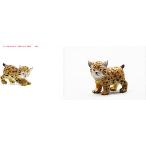 Mini pvc figure model toy mountain cat 2pcs/set