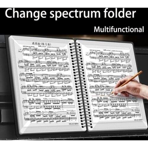 20/30 Page Score Folder A4 310MM Waterproof Transparent Double-sided Music Clip Student Folder Musical Instrument Accessories