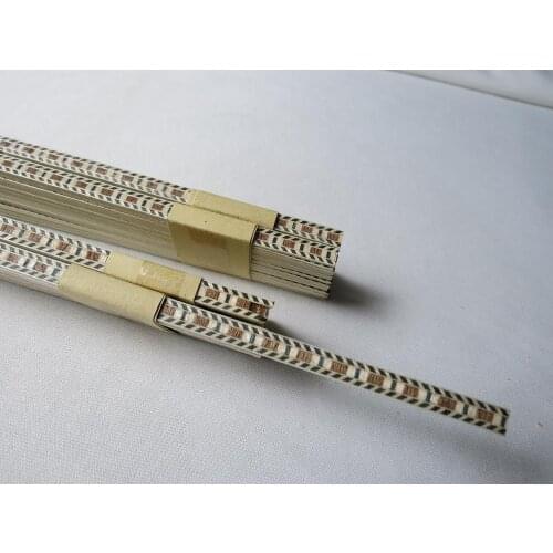 100STRIP LUTHIER FIGURED BINDING C-65,Measures 6mm x 1.0mm thick and 640mm long